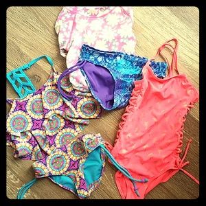Justice Bathing Suit Lot sz 6 7